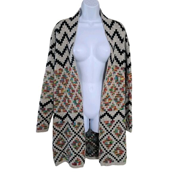 Dreamer's Womens S/M Southwestern Tribal Duster Cardigan Sweater Colorful - Picture 1 of 7